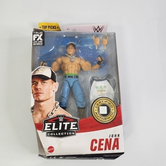 WWE Top Picks Elite John Cena 6-inch Action Figure with Accessories - Picture 6 of 6